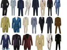 Чоловічі костюми набори моделей сумішей кольорів