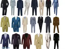 Ensembles de costumes pour hommes mélange de modèles de couleurs