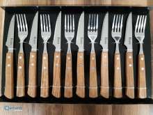 STAINLESS STEEL CUTLERY SET FOR PIZZA STEAKS 12 pcs. BBQ SKU:039 9 (stock in Poland)