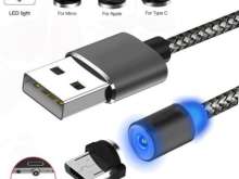 MAGNETIC CABLE 3IN1 CHARGER MICRO USB C Iphone SKU:212-B (stock in PL)