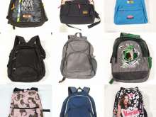 Assorted Set of Youth Backpacks for Kids - Variety of Animated Character Designs