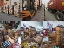 Bazaar mix Overstock vrachtwagens van grote magazijnen uit Spanje