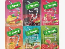 Angebot an löslichen Getränken (6 verschiedene Geschmacksrichtungen) - Geschmacksrichtungen: Mango, Cola, Erdbeere, Orange, Ananas & Ingwer, Wassermelone
