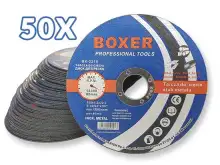 Шлифовальные круги Boxer Tools 125 x 1,2 мм - Максимальная скорость 12200 об/мин