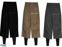 WRESTLES MEN'S SHORT COOK PANTS BROWN GREY BLACK S - XL