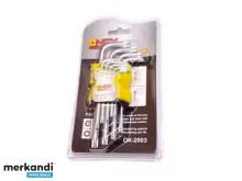 OX-2003 Juego de llaves Torx Onex Allen profesional de 9 piezas - 1.5-10MM