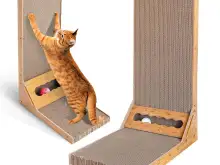 CARTÓN Cat Scratcher LARGE LAIR Alfombra rascadora + bola 60cm