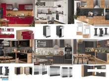 Paletli karışık mutfak mobilyaları - Doğrulanmamış iadeler - Yalnızca ihracat!