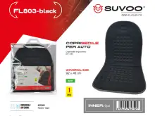 Suvoo FL803 bilsetetrekk - ergonomisk komfort (tilgjengelig i svart og grått)