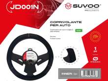 Suvoo JD001 automobilio vairo dangtis - patogumas ir stilius (juodos ir raudonos spalvos)