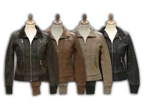 Γυναικεία Faux Leather Jackets Ref. 1260 Μεγέθη m,l,xl,xxl. Ποικιλία χρωμάτων.