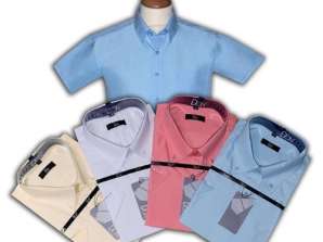 Чоловічі сорочки з коротким рукавом 198 Розміри з 39 по 45, різні кольори