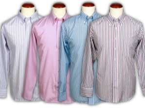 Мужские рубашки полосатые мод. 1103 разных цветов.