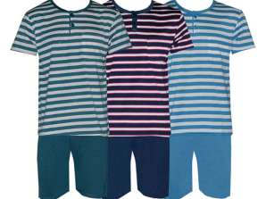 Heren pyjama M/C Ref. 15117 Maten M - L - XL - XXL. Diverse kleuren.