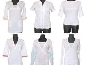 Camisas camisetas de manga larga túnica blanca
