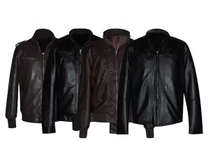 Мужская куртка Serie B 08 Размеры M- L -XL - XXL - Черный и коричневый