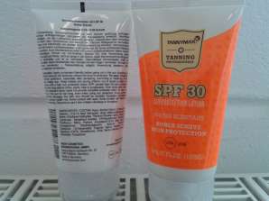 SPF 30 with UVA, UVB, water resistant