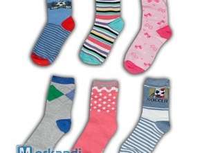 Παιδικές κάλτσες Ref. 1031 Μεγέθη: 22/26 - 27/31 - 32/36. Ποικίλα χρώματα και σχέδια. Ευπροσάρμοστος.