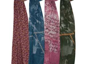 Schals Ref. 2662 - Viskose, Polyester - verschiedene Farben