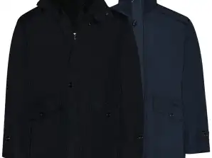 Men's Jackets Ref. 1320 For Cold and Rain. Sizes M, L, XL, XXL, XXXL. Colors: Black and Dark Blue.