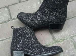 Women's boots with glitter