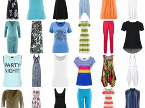 Izvor ljetne ženske odjeće - majice, vrhovi, haljine, hlače, tunike