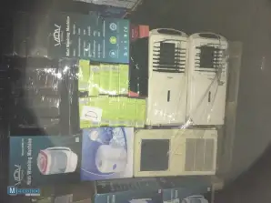 Lager af elektroniske varer på palle