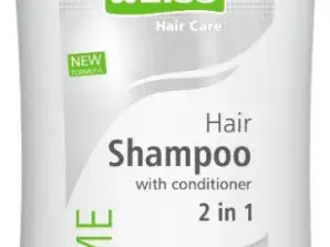 Shampoo 2in1, Shampoo Plus Volume, Suihku & Shampoo 400 ml, ALPINE WHITE
