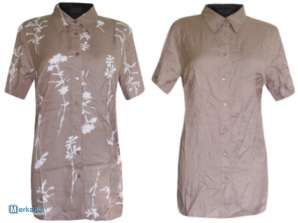 Γυναικεία πουκάμισα Πουκάμισο μπλούζα καφέ χιτώνες