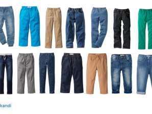 Jeans trousers, jeans mix for children and teens
