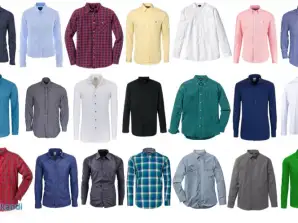 Men's shirts with long sleeve short sleeve mix colors