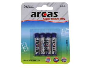 Arcas R03 AAA-batterijen (4 stuks)