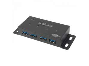 Logilink USB 3.0 HUB 4 porte Custodia metallica UA0149