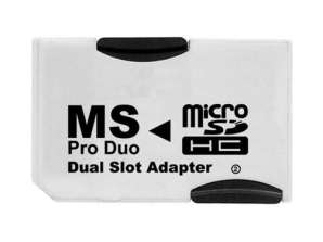 Pro Duo-adapter voor MicroSD DUAL (voor 2x MicroSD)