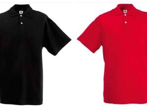 Fruit of the Loom Men's Polo Piquet Shirt Mix Remaining Stock