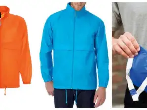 Men's Rain Jacket Remaining Stock Jackets Orange Jacket with Hood Men