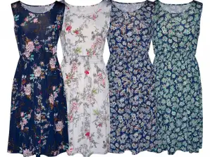 Γυναικεία φορέματα Ref. 553 A Διάφορα χρώματα και σχέδια. Μεγέθη S/M, L/XL.