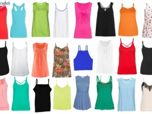 Sleeveless Women's tops T-shirts on straps