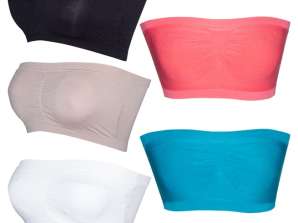 Seamless bras Ref. 6462 sizes S/M, L/XL. Adaptable. Assorted colors.