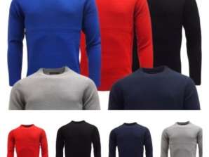 Mens Sweatshirt Knitwear Sweater Jumper Pullover Crew Neck Long Sleeve