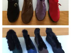 Vaste collection de chaussures pour femmes et enfants - stock de 660 pièces avec des options de cuir