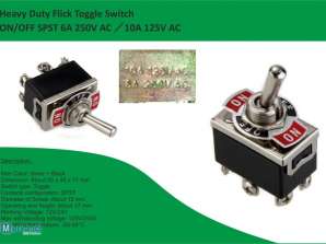 SP3T ON/OFF Heavy Duty Flick Toggle Switch for High-Power Applications