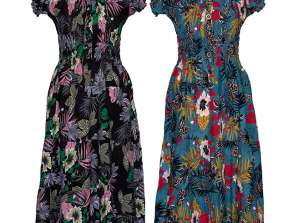 Жіночі сукні Ref. 0363 Асорті кольорів і малюнків. Розміри: M, L, XL, XXL.