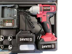 BOX IMPACT WRENCH 24 2Ah WITH 2 BATERIE KRAFTMULLER