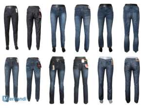 Džínové dámské kalhoty - dlouhé džíny Mix