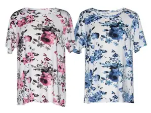 Γυναικεία μπλουζάκια Ref,. 2345 Μεγέθη : M/L, XL/XXL, XXL/XXXL Διάφορα χρώματα