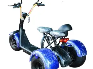 Elektrisk scooter 3 hjul 1500w 60v 12Ah