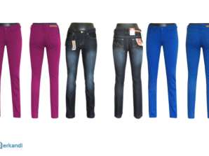 Dámské kalhoty džíny dlouhé džíny modely - dámské módní oblečení - oblečení pro ženy