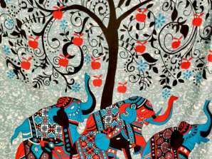 PAREO HAVLU REF ELEPHANT TREE LIFE - Zarif tasarımlı etnik tarz ve moda