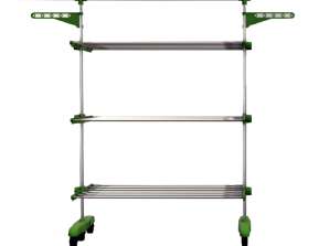 Herzberg 3 Tier Clothes Laundry Drying Rack Green